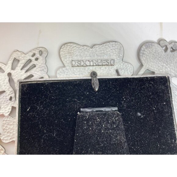Vintage Butterfly-Themed Decorative Photo Frame By Sixtrees With Glitter & Gem A - Picture 5 of 9